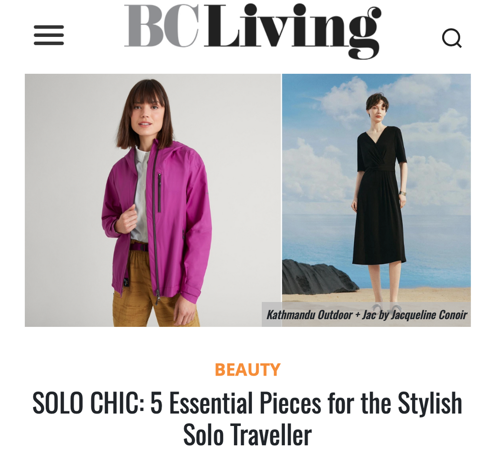 BC Living - SOLO CHIC: 5 Essential Pieces for the Stylish Solo Traveller