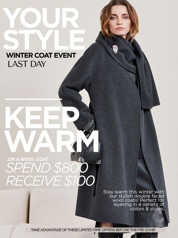 Winter Coat Event Nov 5 - 11