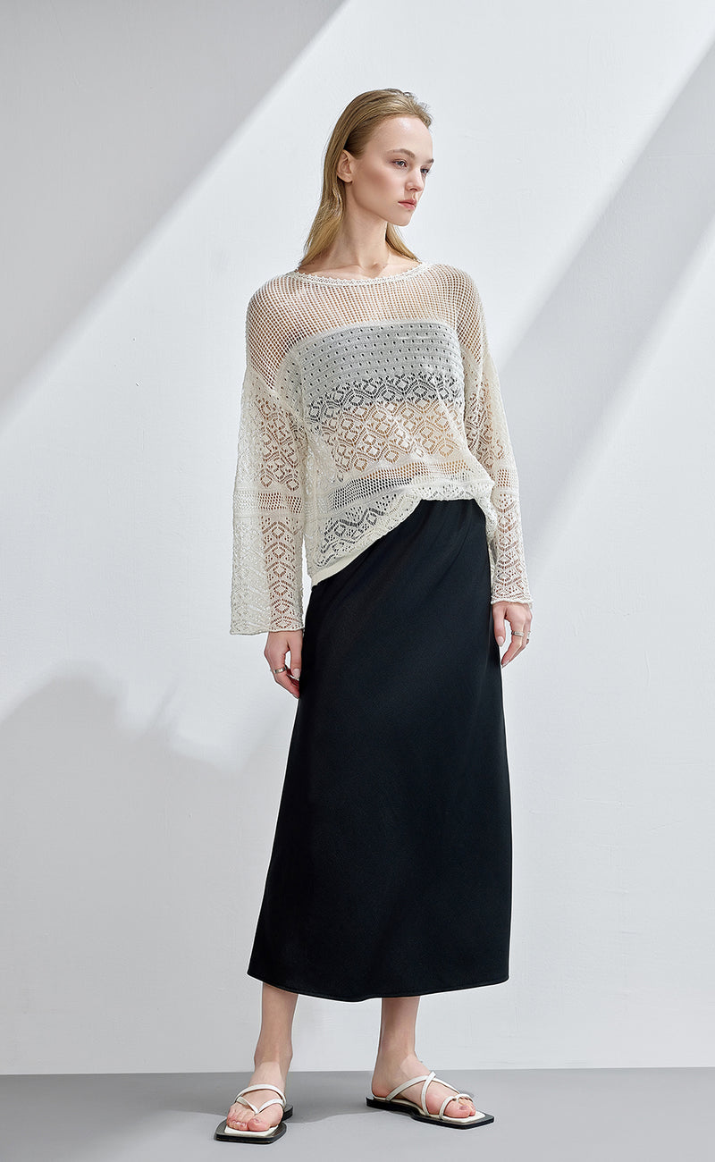 Pointelle Sweater