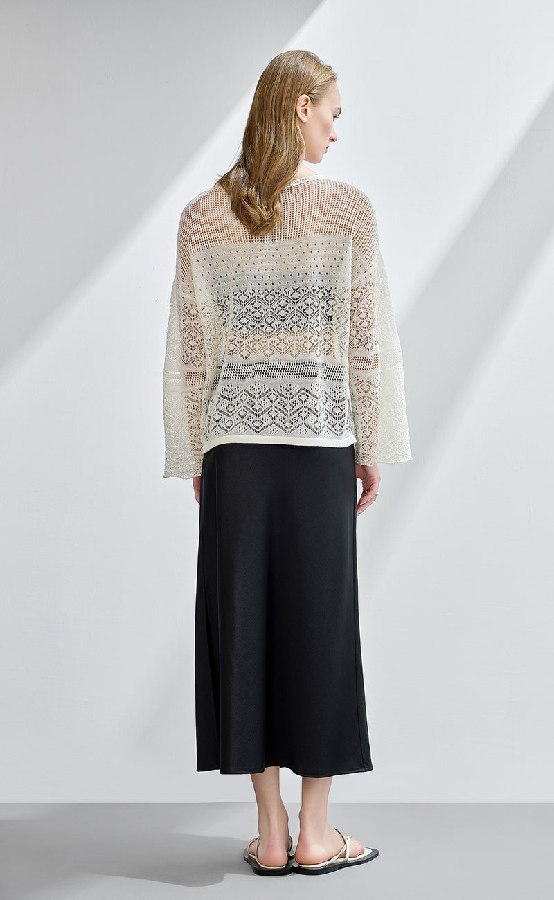 Pointelle Sweater