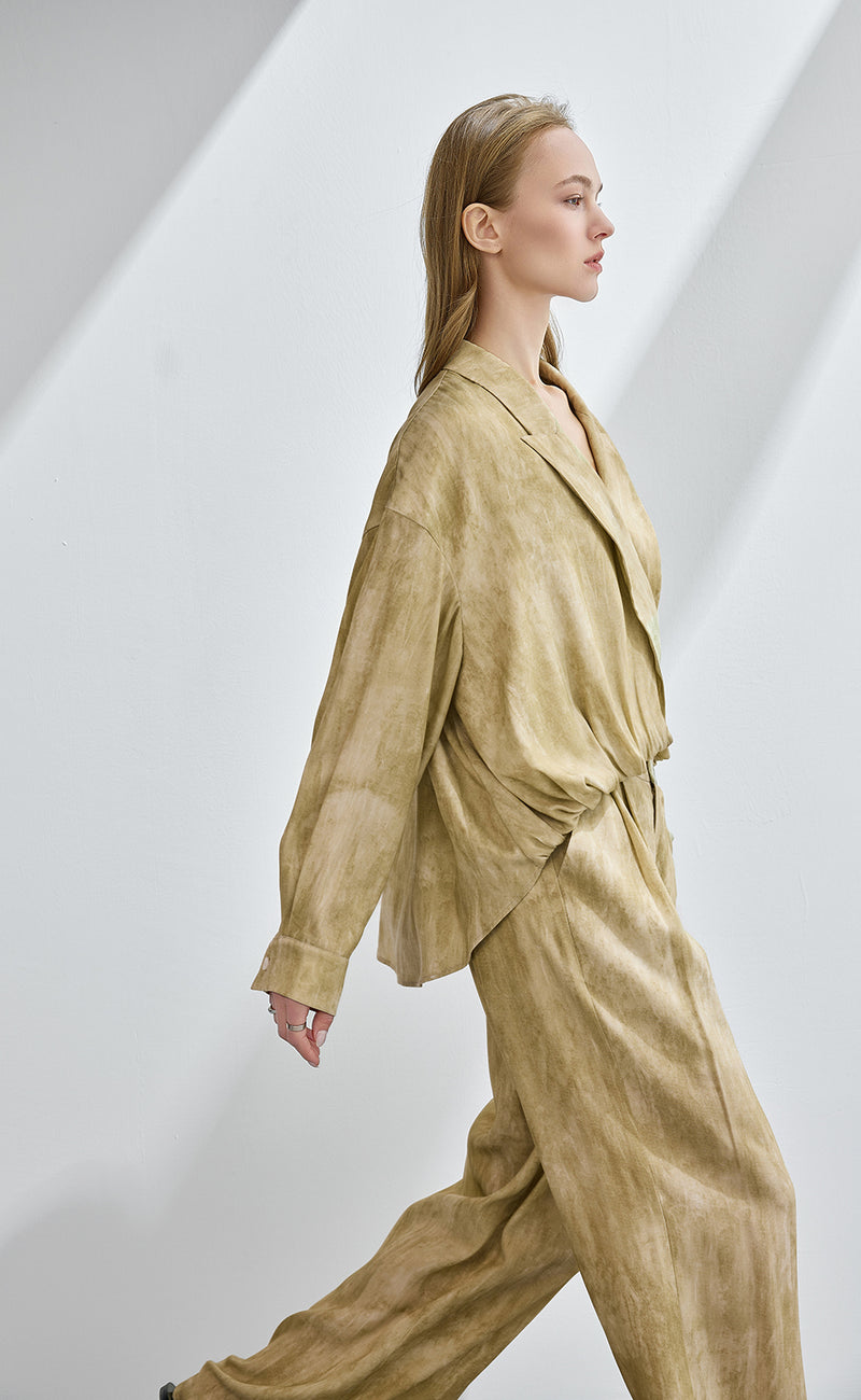 Printed Wide Leg Pants