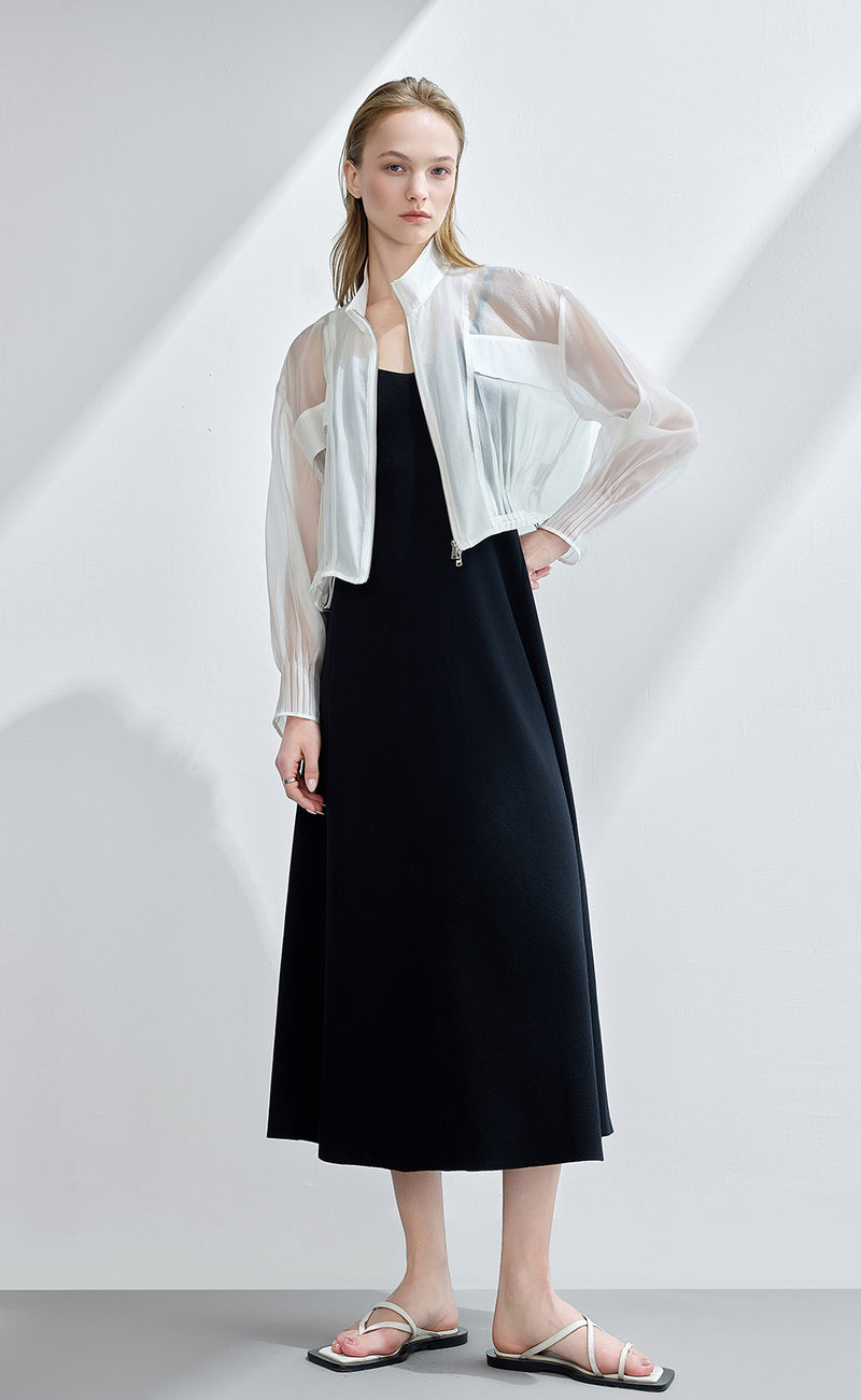 Transparent Crop Jacket