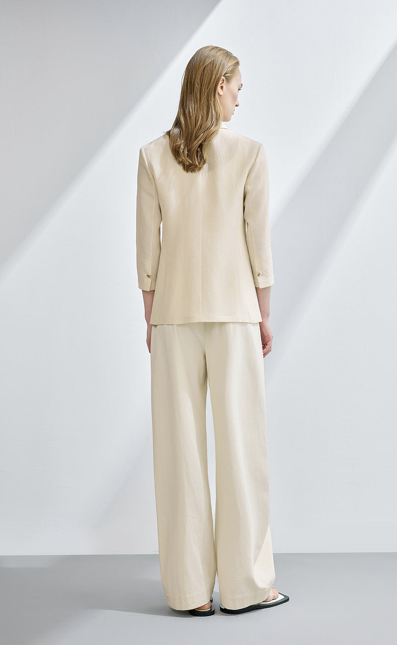Texture Silk Blazer