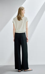 High Waist Satin Wide Leg Pants