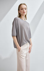 1/2 Sleeve Sequine Knit Top