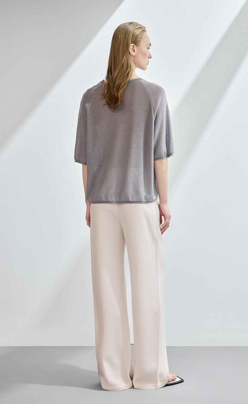 Belted Wide Leg Pants