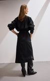 Mock Neck Belted Dress
