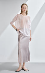 Satin Midi Skirt