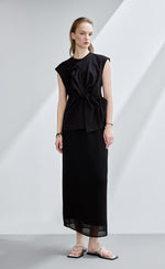 Twist Waist Sleeveless Top