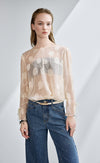 Rhinestone Wide Leg Jeans