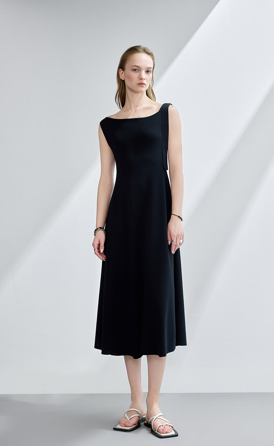 最終価格 Wool Komon Jacquard I-Line Dress
