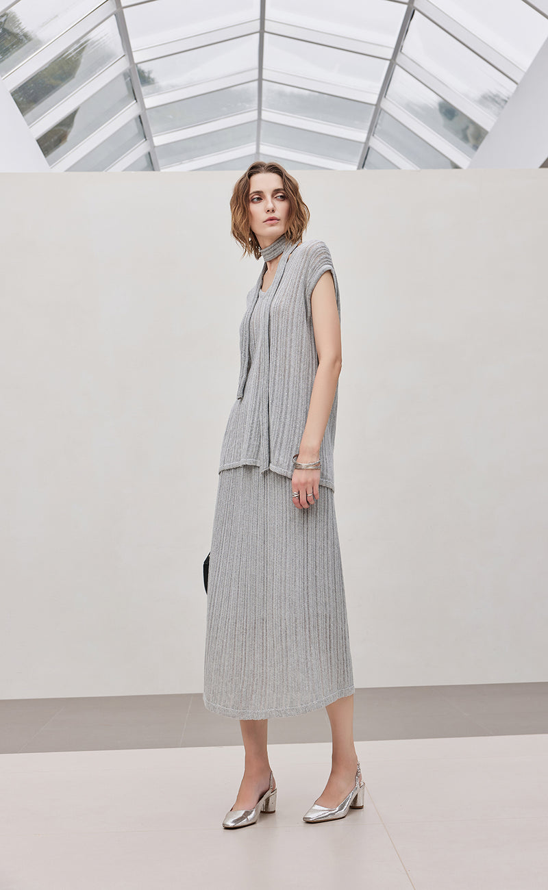 Texture Knit Skirt