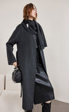 Scarf Long Wool Coat