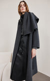 Scarf Long Wool Coat