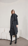 Scarf Long Wool Coat