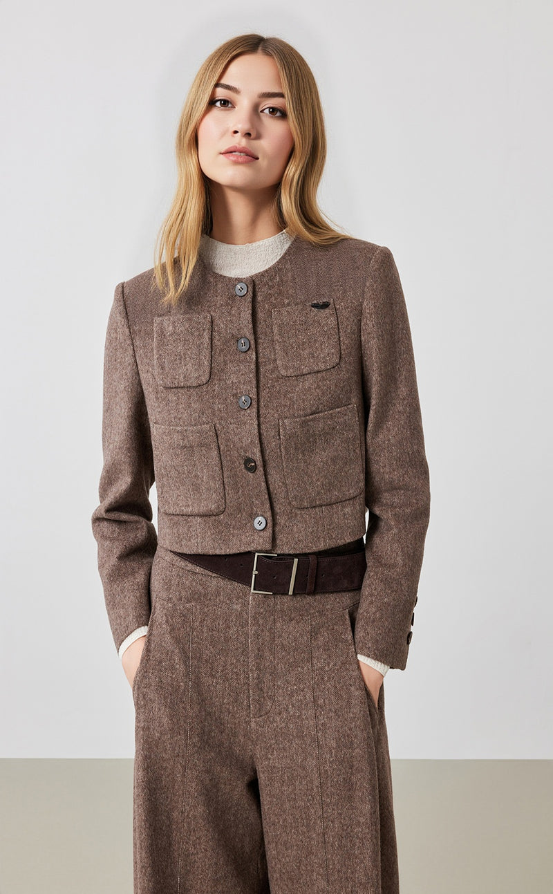 Crop Wool Jacket