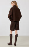 Mock Neck Wool Jacket