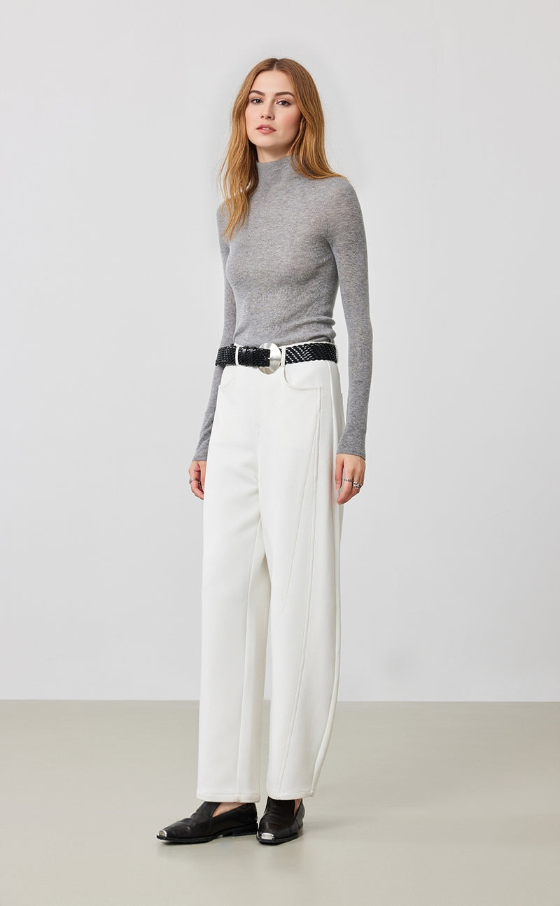 Mock Neck Knit Top