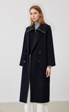 Double Collar Wool Coat