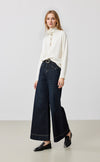 Mock Neck Drawstring Cardigan