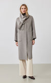 Scarf Long Wool Coat