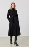 Classic Belted Long Wool Coat