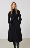 Classic Belted Long Wool Coat