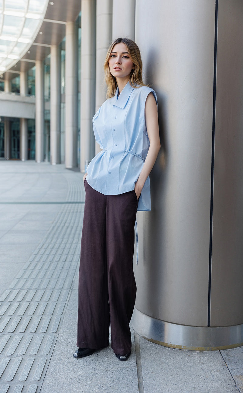 Wide Leg Linen Pants