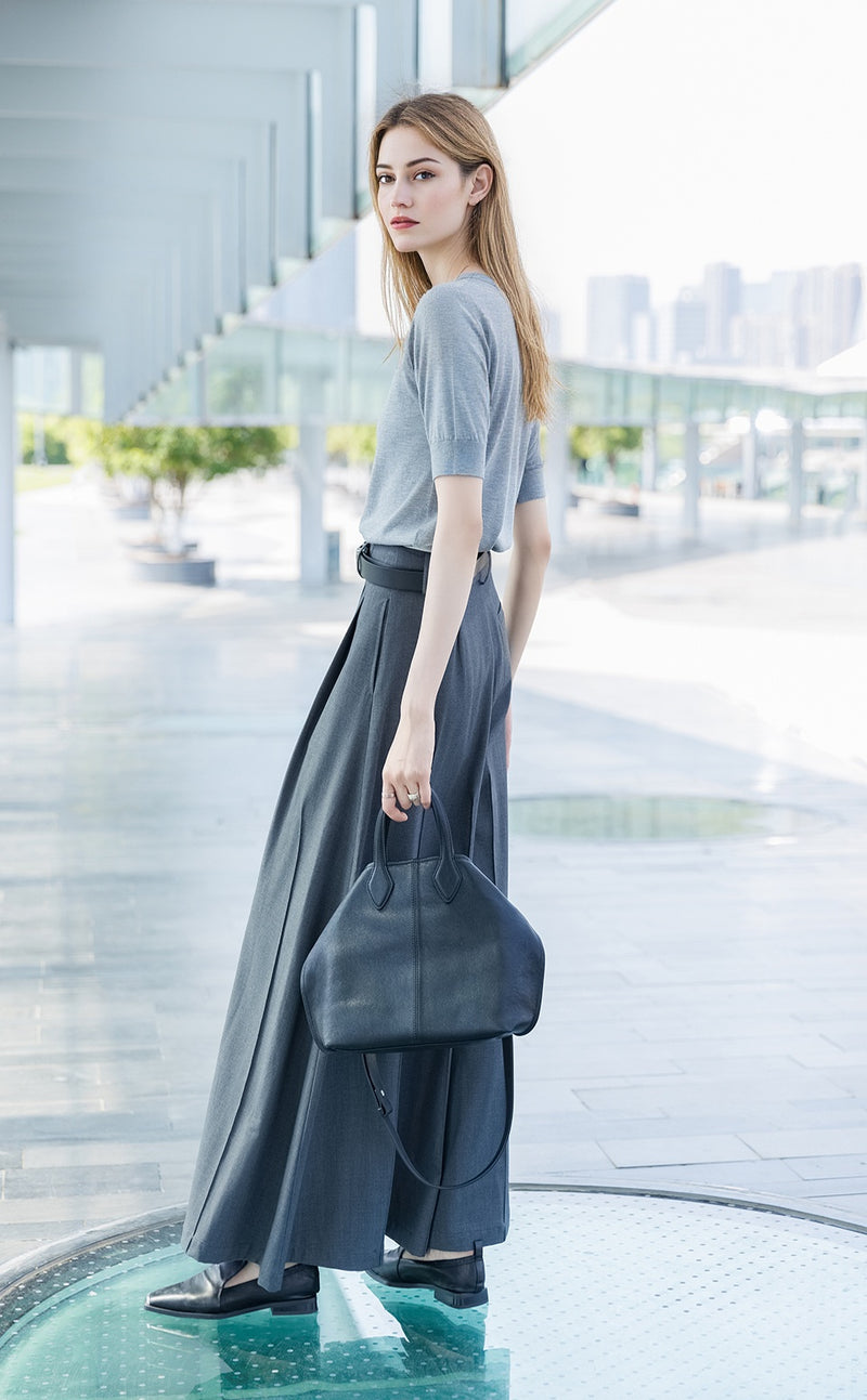 Belted Wide Leg Pants