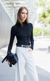 Mock Neck Cardigan