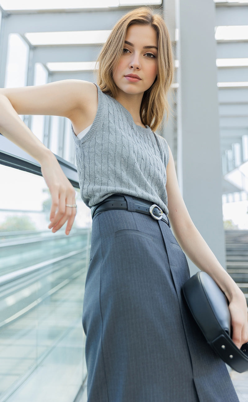 Cable Knit Vest