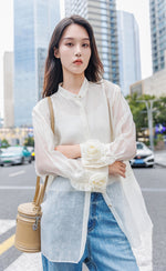 Transparent Button up Blouse