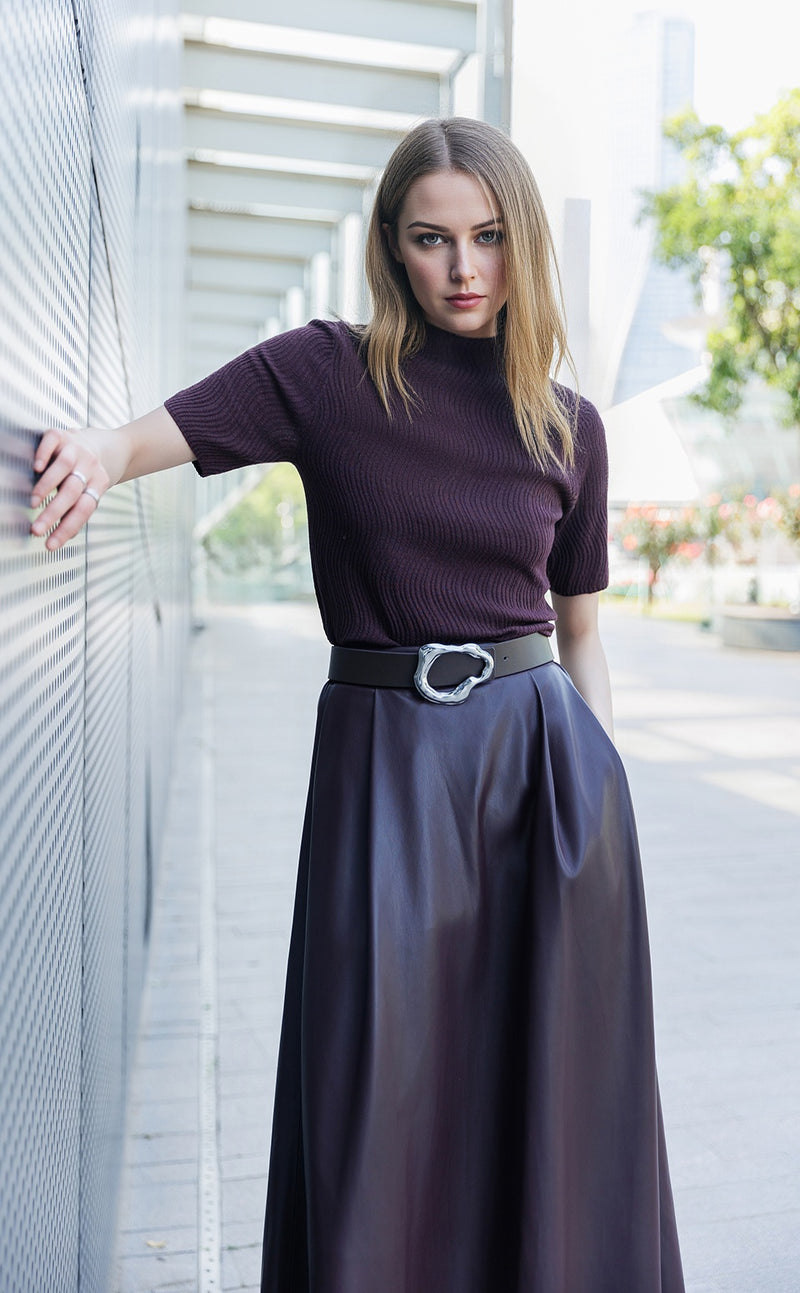 S/S Texture Knit Top