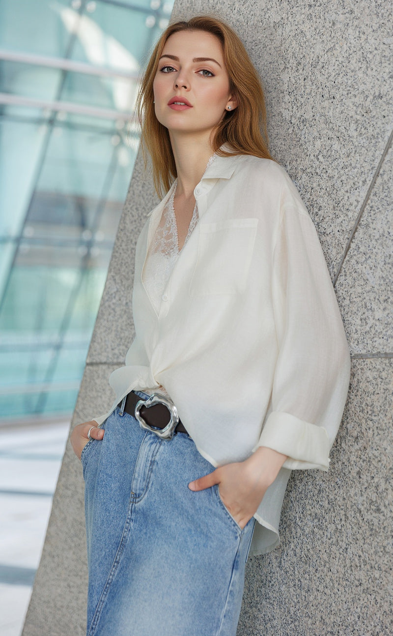 Lace Twist Shirt