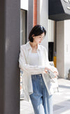 Roll Sleeve Sheer Shirt