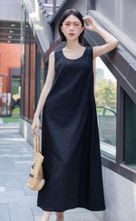 Sleeveless Linen Dress