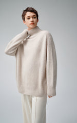 Mock Neck Angora Sweater