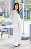 Fashion Button Wide Leg Pants