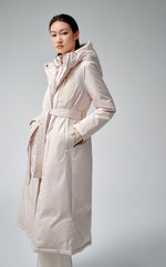 Fashion Placket Long Down Coat