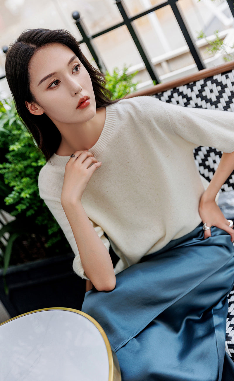 Satin A Line Skirt
