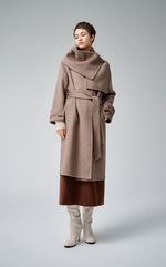 Scarf Alpaca Wool Coat