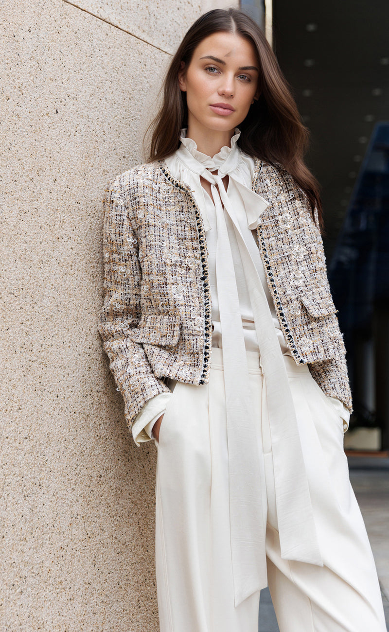 Embellished Tweed Jacket