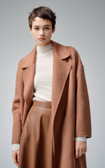 Oversized Double Breast Alpaca Wool Coat