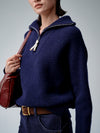 Mock Neck Half Zip Sweater